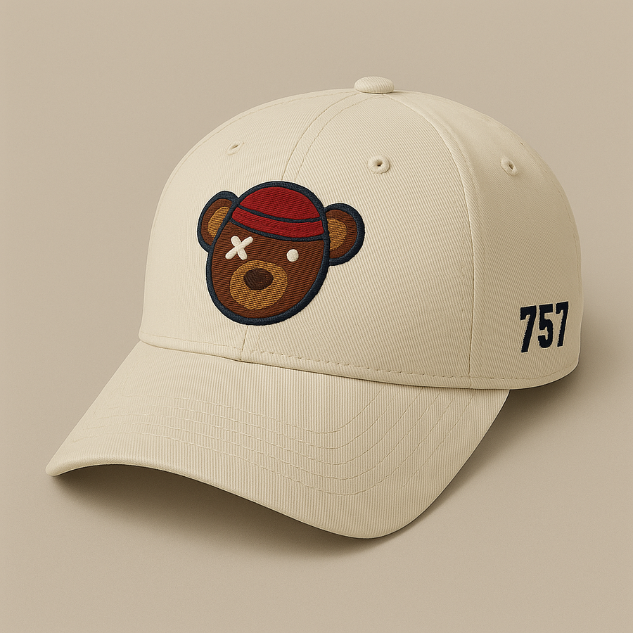 **PREORDER**757 Capsule Hat (Cream/Red)